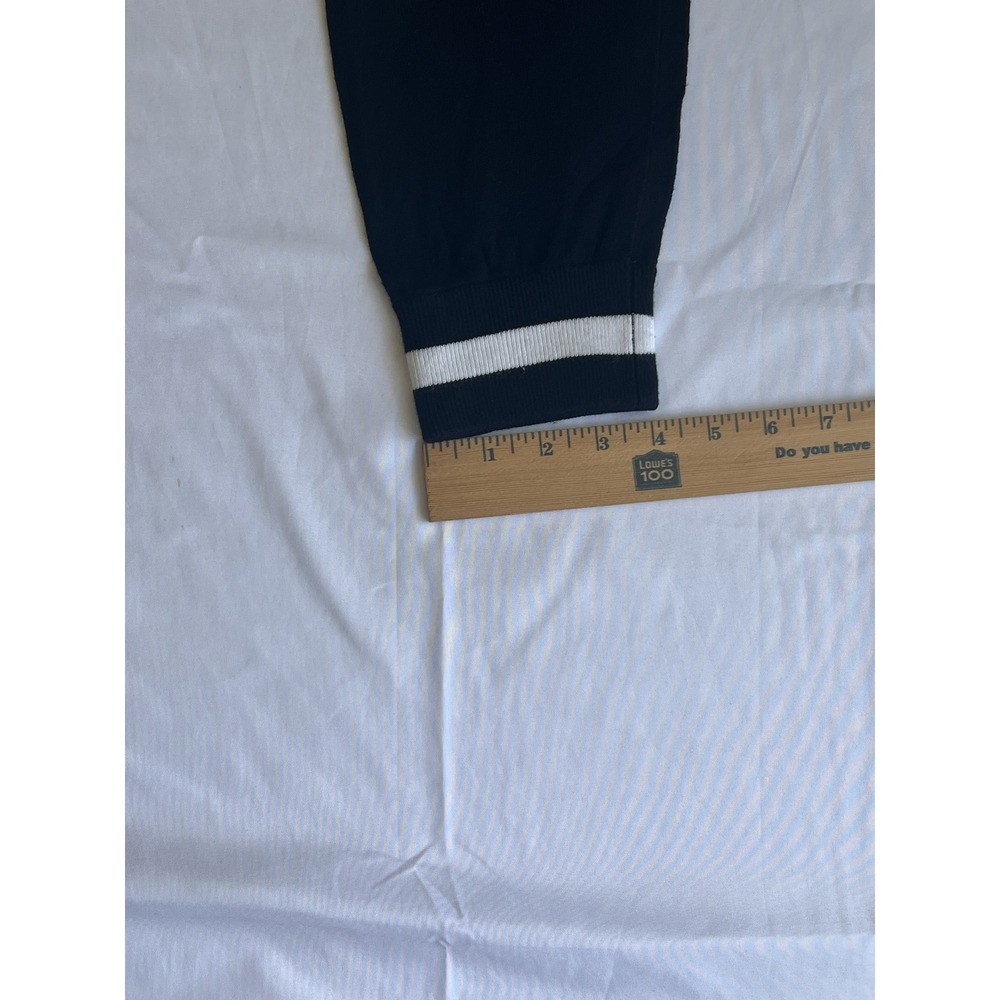 Michael Michael Kors Black Knit Jogger Pants White Stripe QH93BJJ04A Medium - Picture 8 of 9